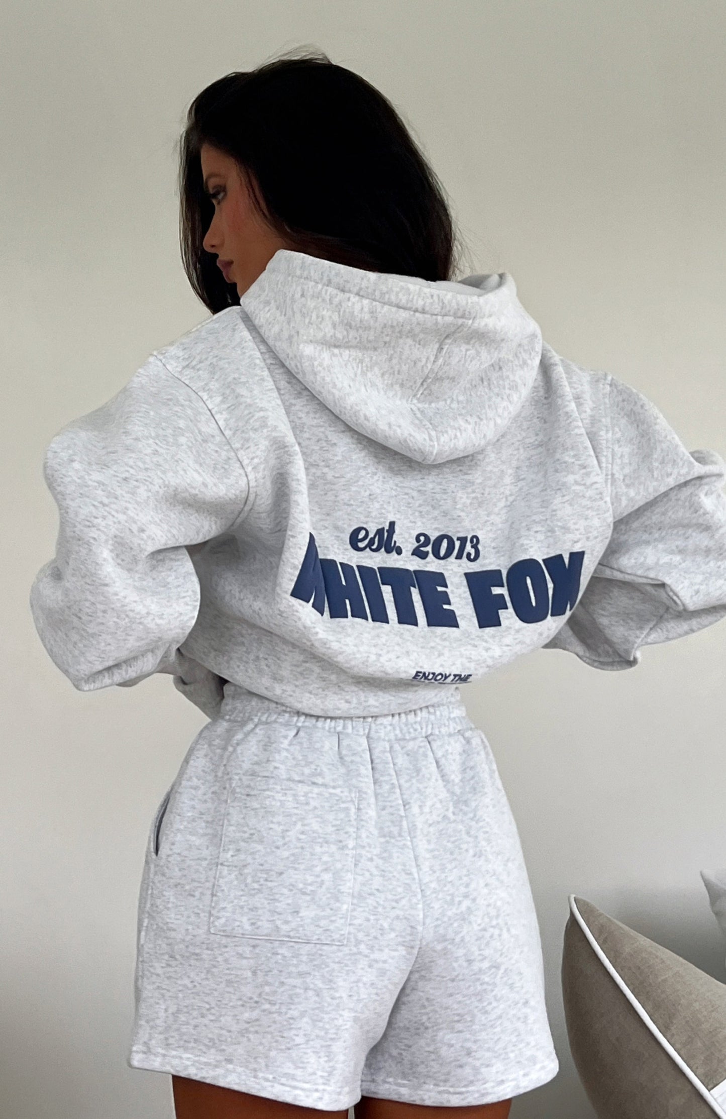 As You Please Oversized Hoodie Grey Marle