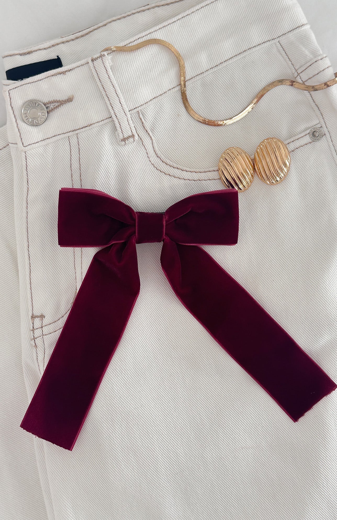 Xenia Hair Clip Burgundy