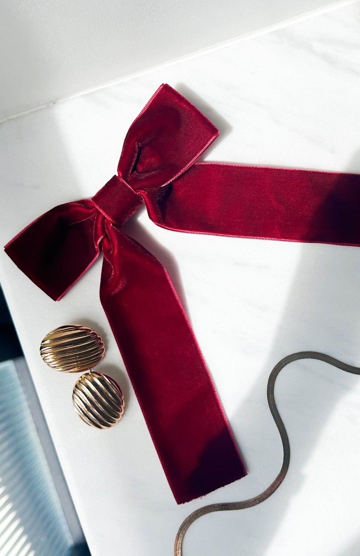 Xenia Hair Clip Burgundy