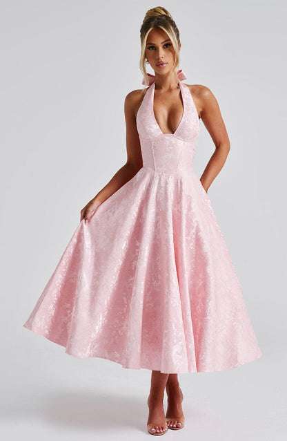 Effie Midi Dress - Red