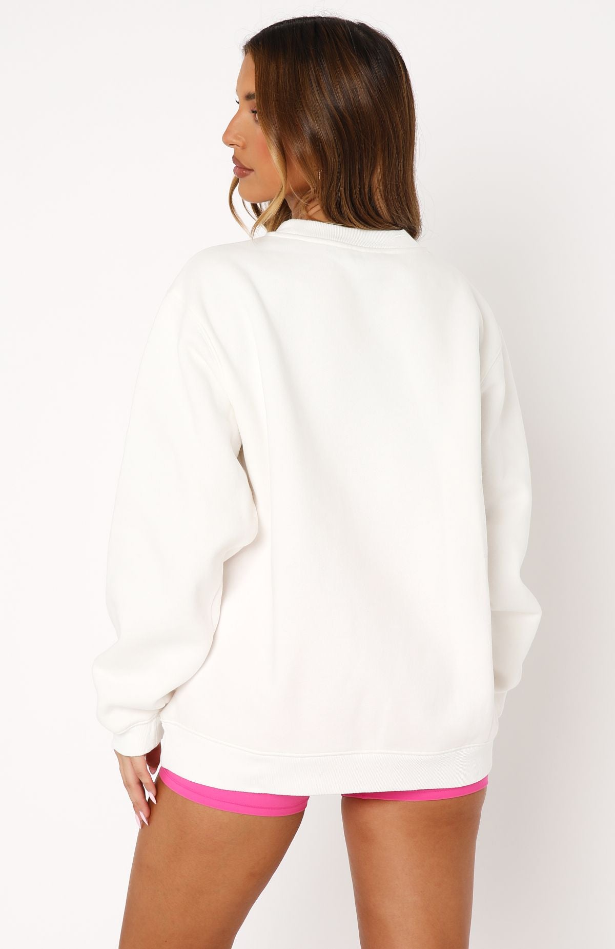 Take The Shot Oversized Sweater White