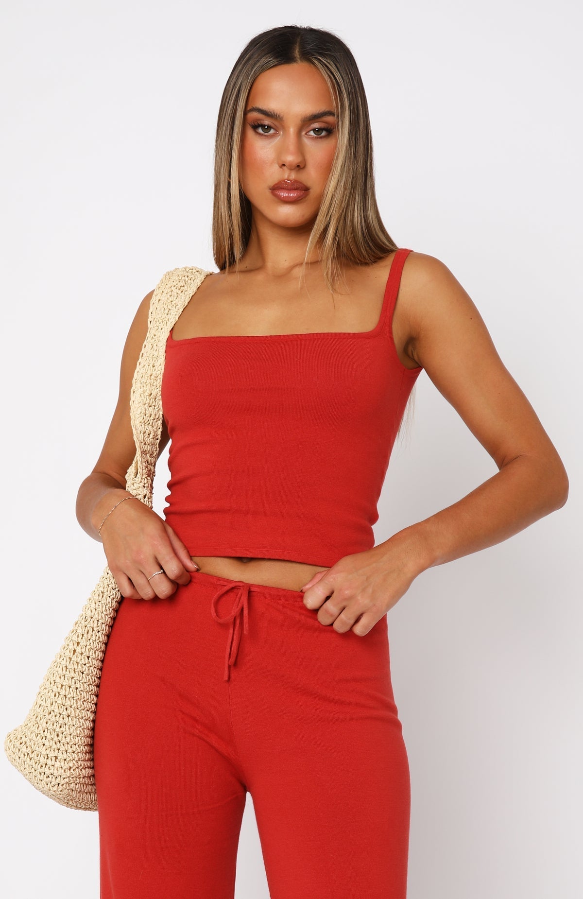 Skipping Steps Cami Red