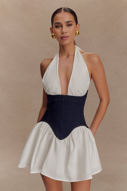 Merlyn Denim Cotton Mini Dress