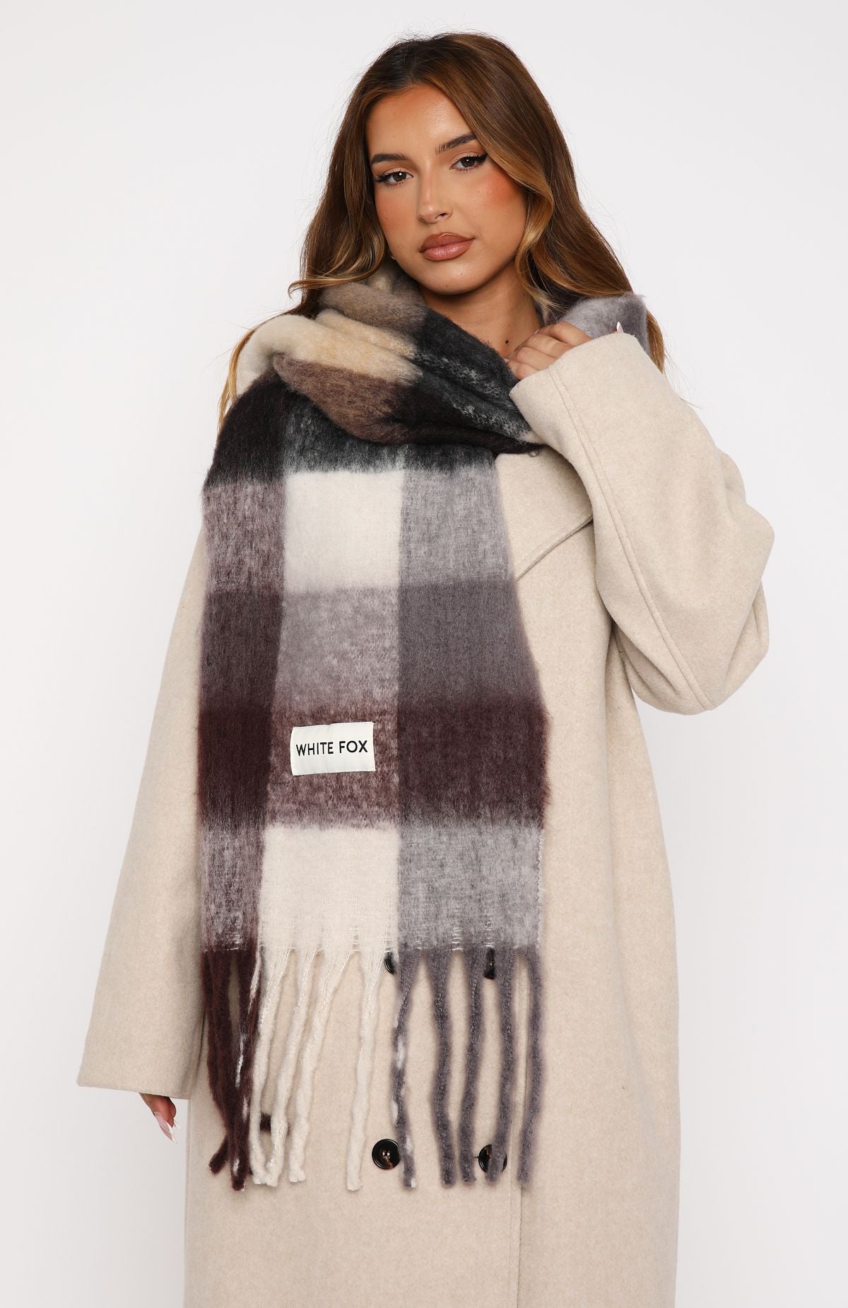 Colorado Scarf Burgundy/Cream