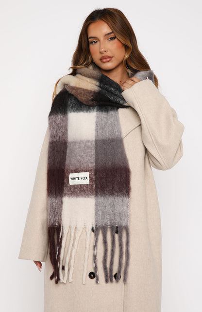 Colorado Scarf Burgundy/Cream