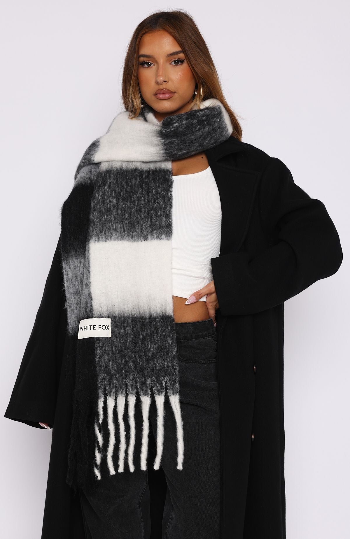 Colorado Scarf Black/White