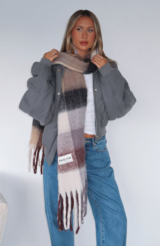 Colorado Scarf Burgundy/Cream