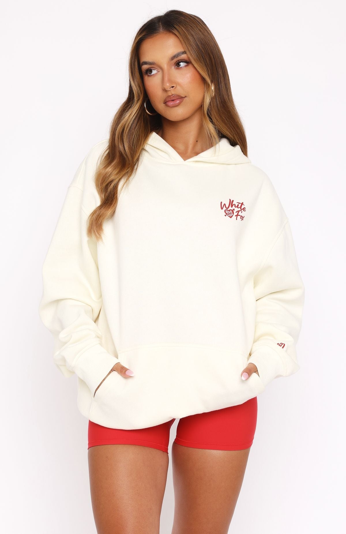 Be My Lover Oversized Hoodie Cream