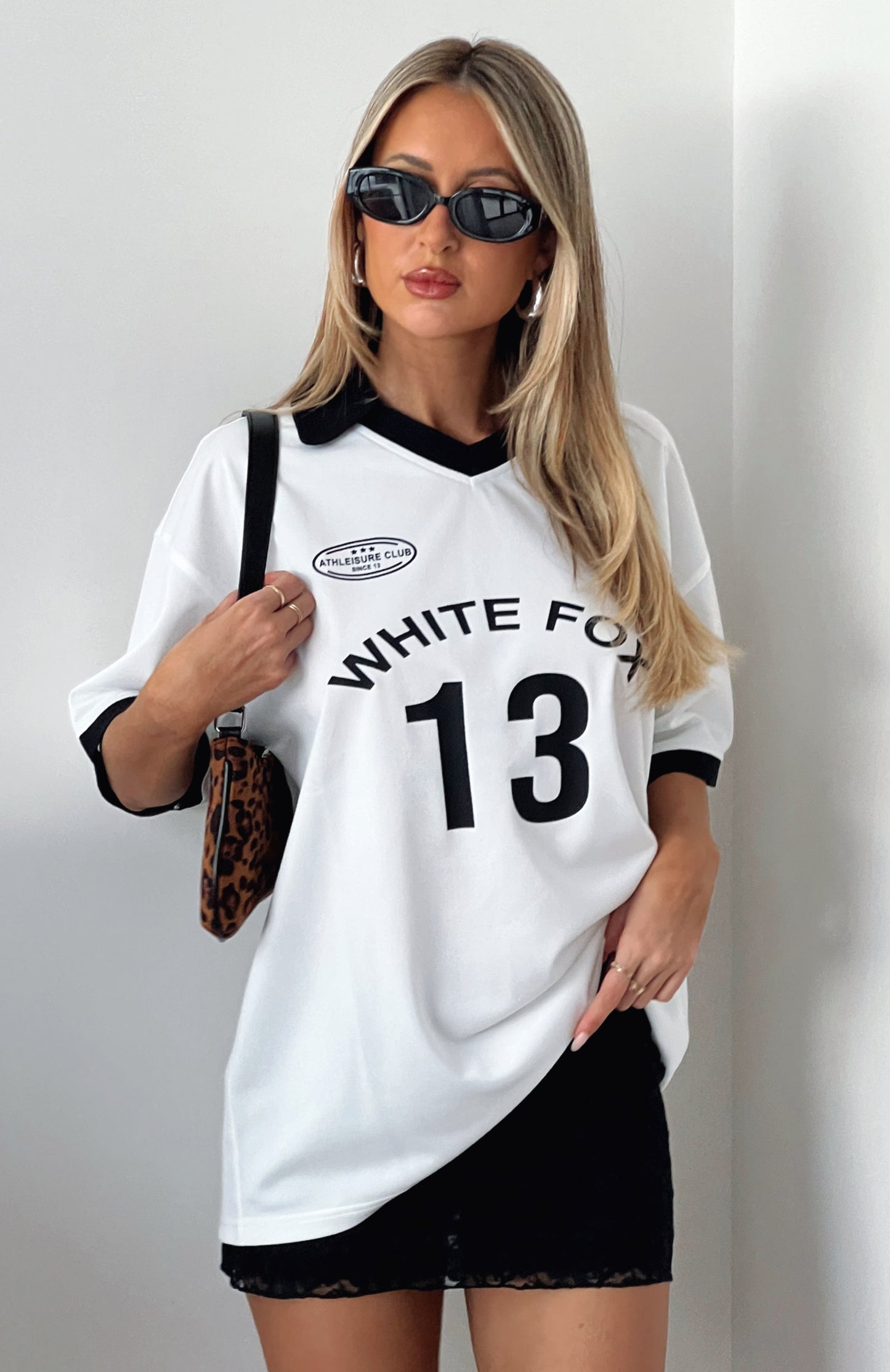 Take The Chance Oversized Jersey White