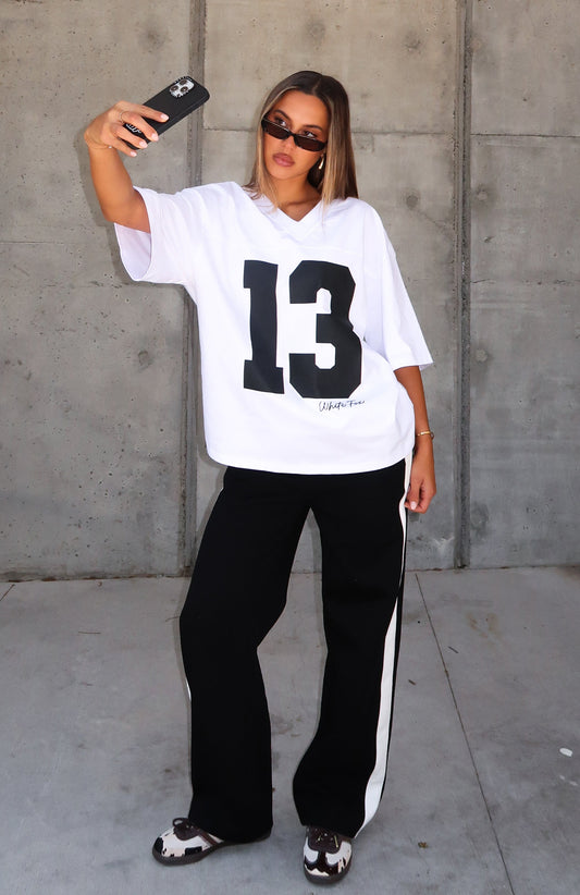 Take Your Place Oversized Tee White