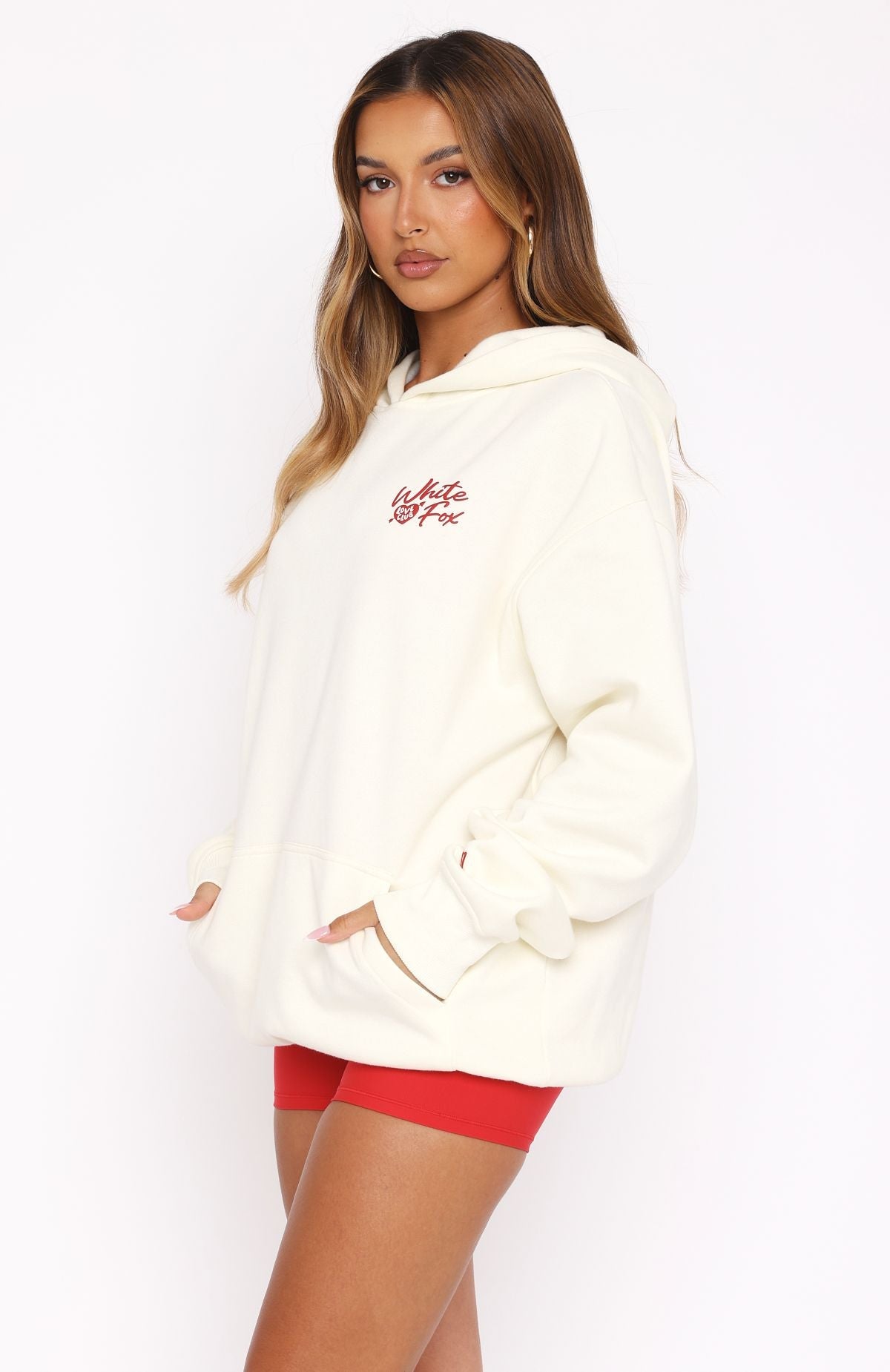 Be My Lover Oversized Hoodie Cream