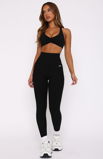 Sprinting Zip Pocket Leggings Black