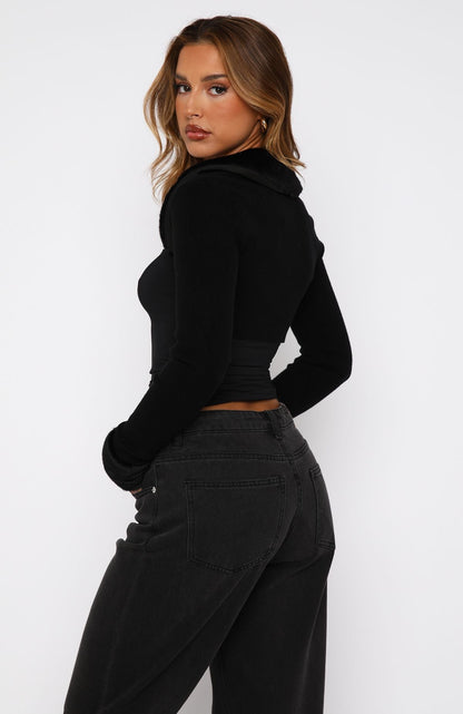 Don't Prove I'm Right Cardigan Black