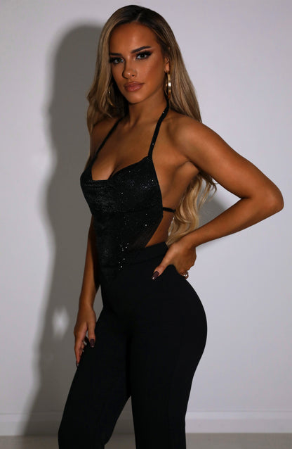 Valery Diamante Top - Black