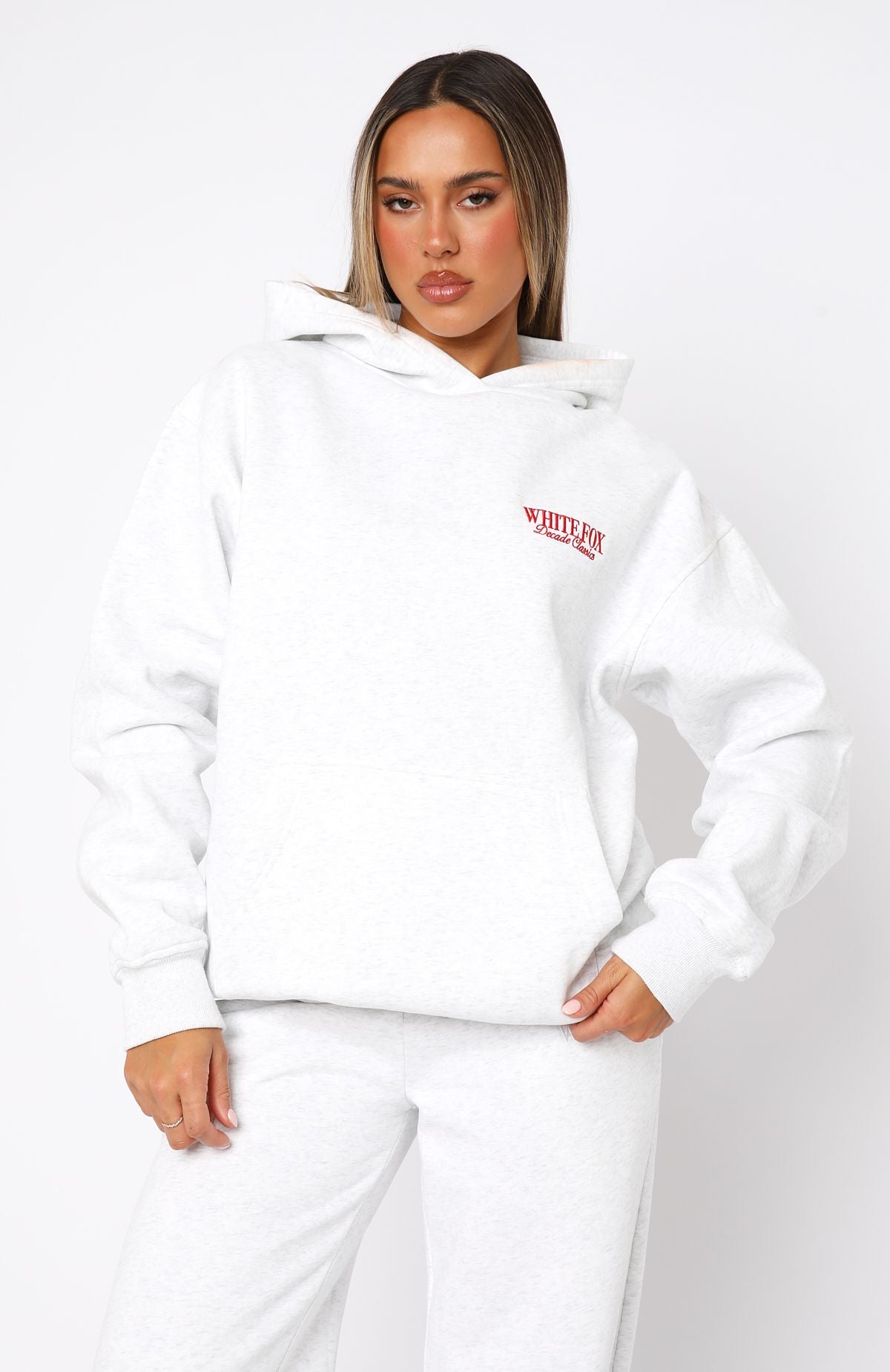 Decade Classics Essential Oversized Hoodie Grey Marle
